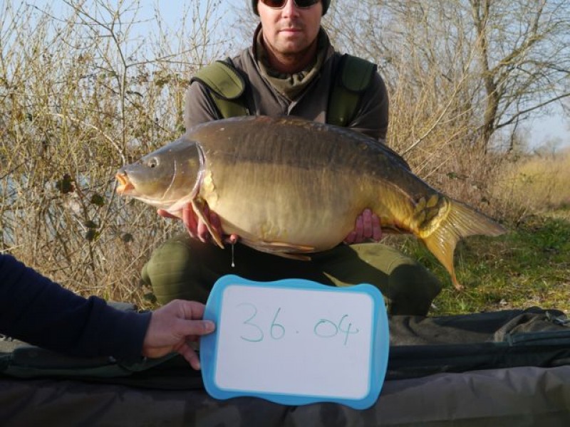 Fish 68 stocked at 36lb 04oz