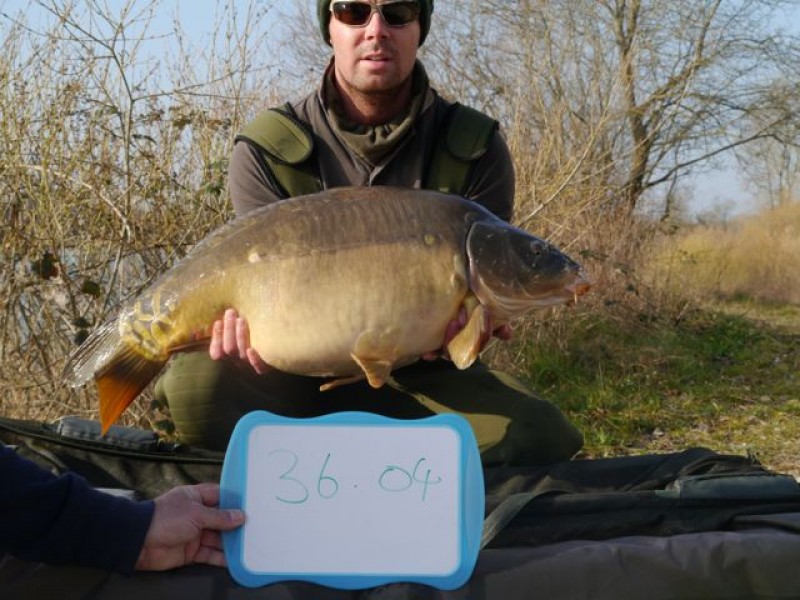 Fish 68 stocked at 36lb 04oz