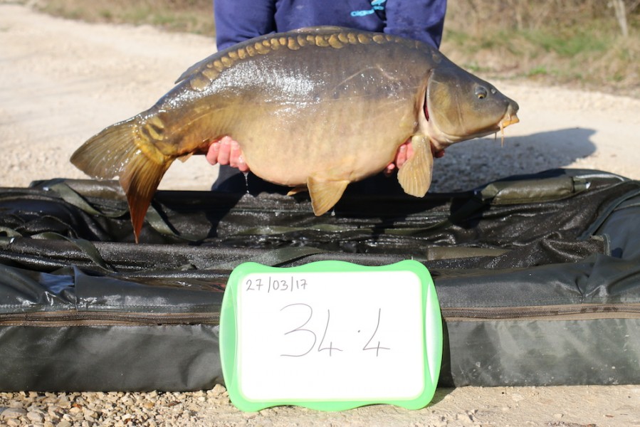 2017 Road lake stocking 34lb 4oz