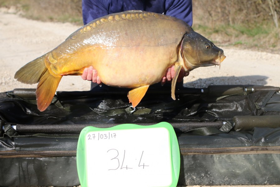 2017 Road lake stocking 34lb 4oz