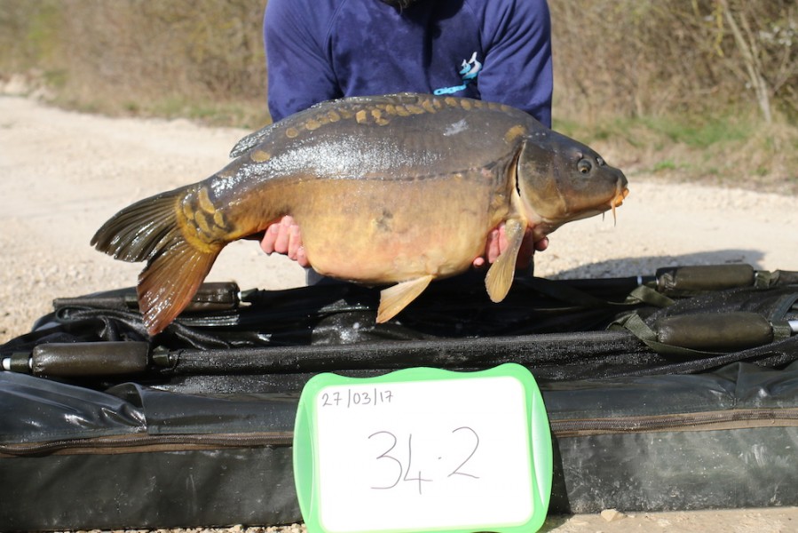 2017 Road lake stocking 34lb 2oz