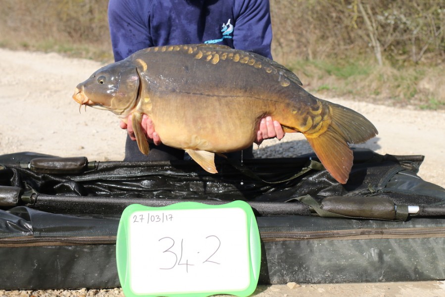 2017 Road lake stocking 34lb 2oz