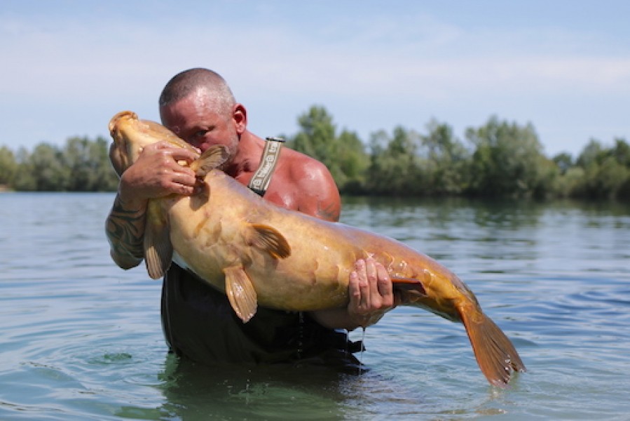 Some anglers show real affection for the fish.