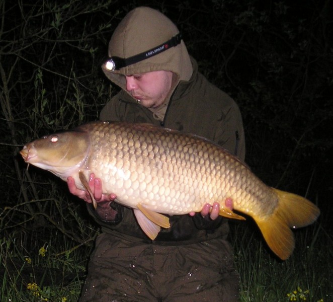 Stewart with another mid double fish