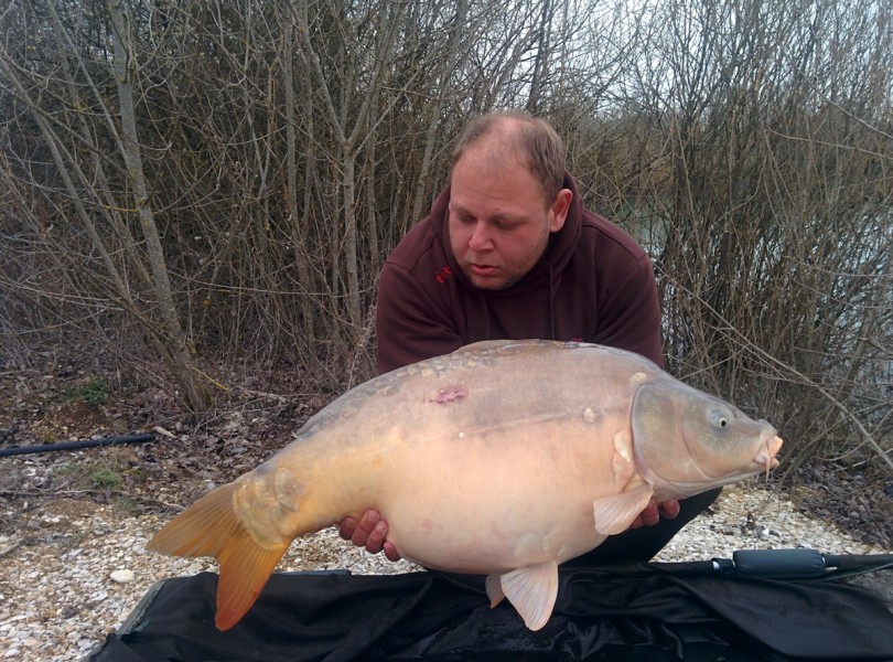 kenny with a 36lbs mirror