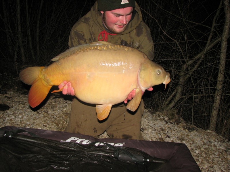 riley with a 33.8lb mirror