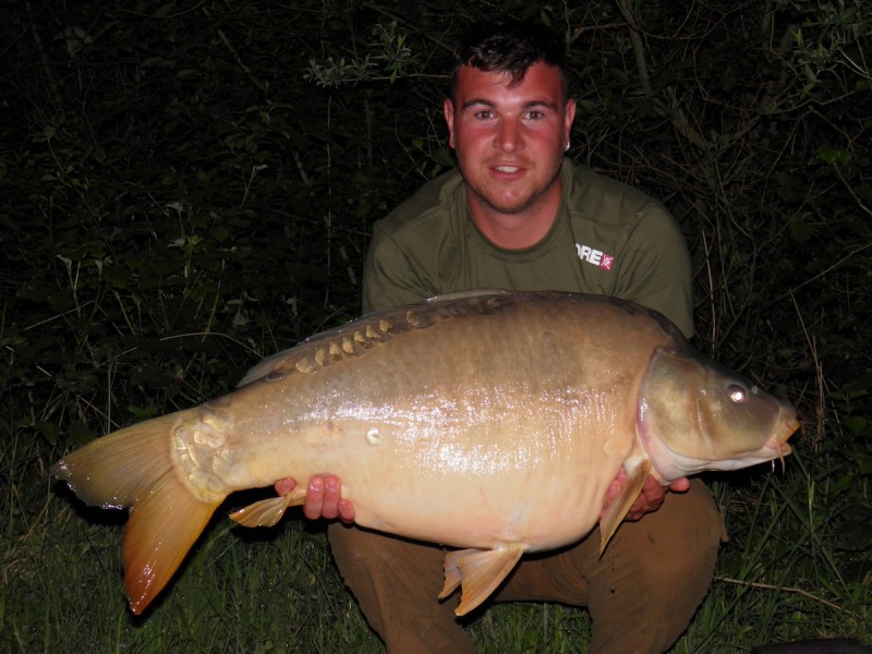 Adi with a 39.08lb mirror