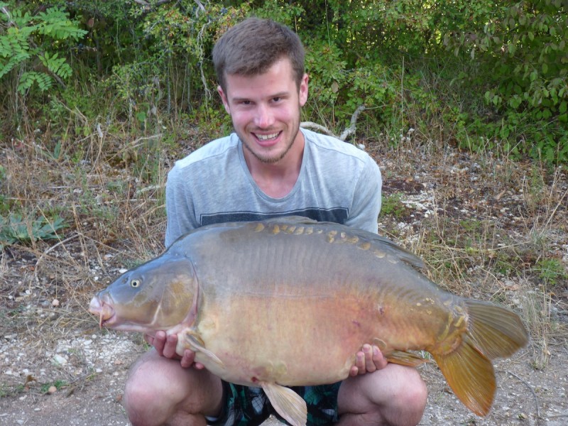 Liam with the snub nosed at 43lbs6oz