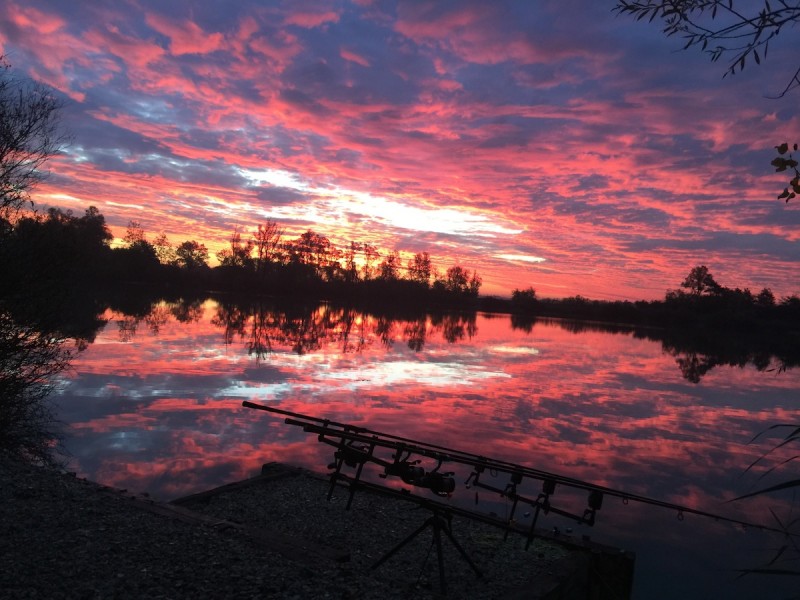 sunset over Decoy