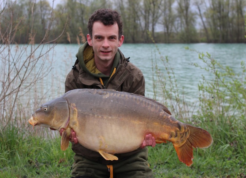 Martijn with a 40lb mirror