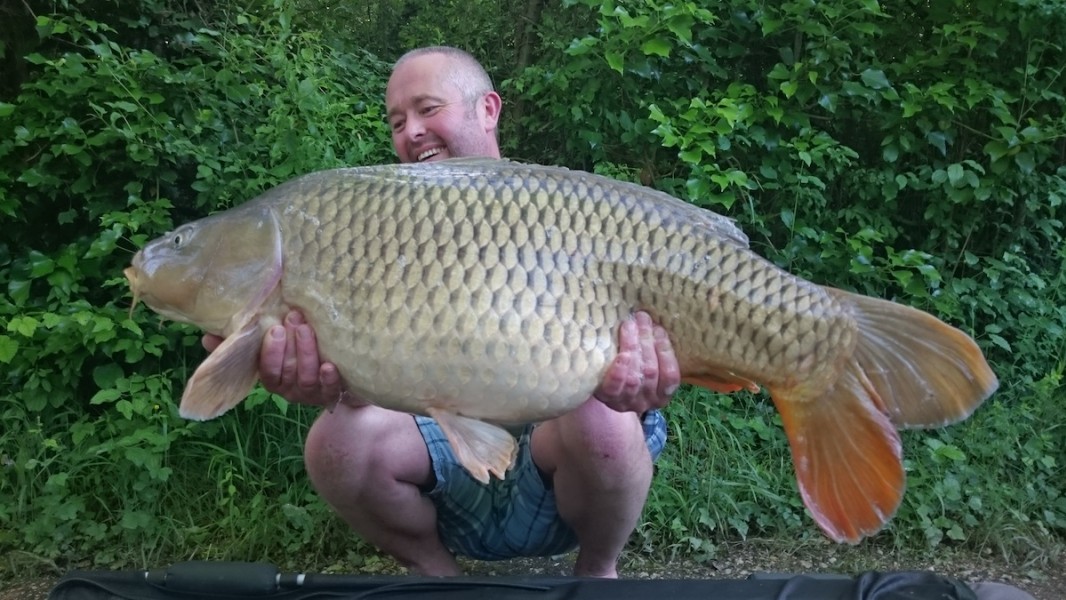 Darren and a 35lb common