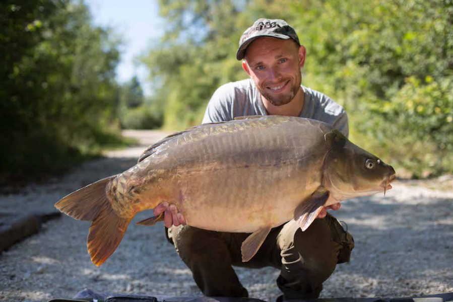 Nils with a 38lb mirror from Decoy