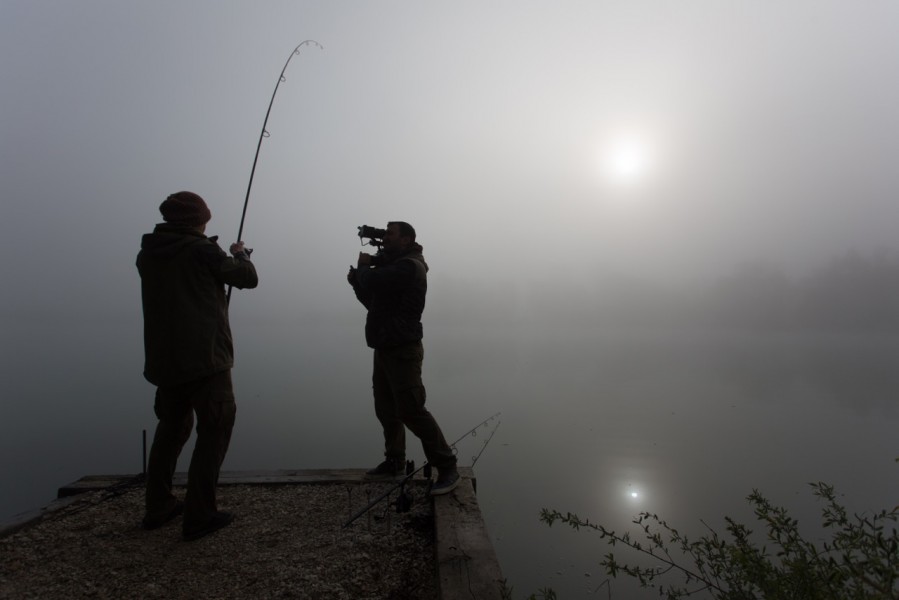 It was action all round in the Tea Party swims, an early morning chunk nears the net