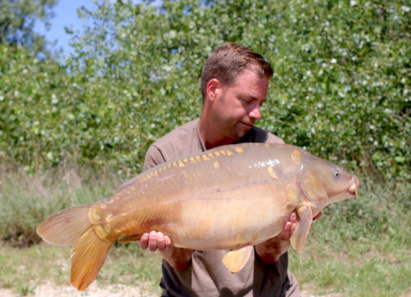 Jeffry Hendrix with a 32lb Mirror from Tea Party 1 1.7.17