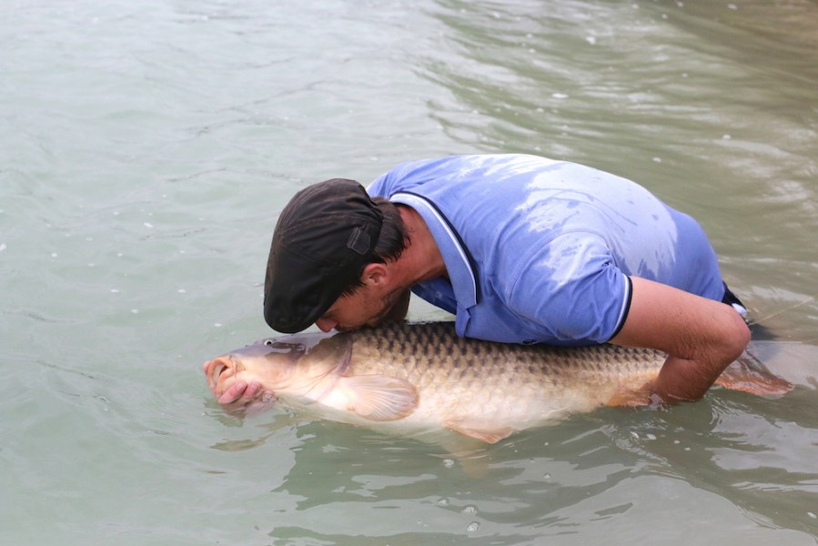 Uwe Tillman, taking a last loving glance at his new PB