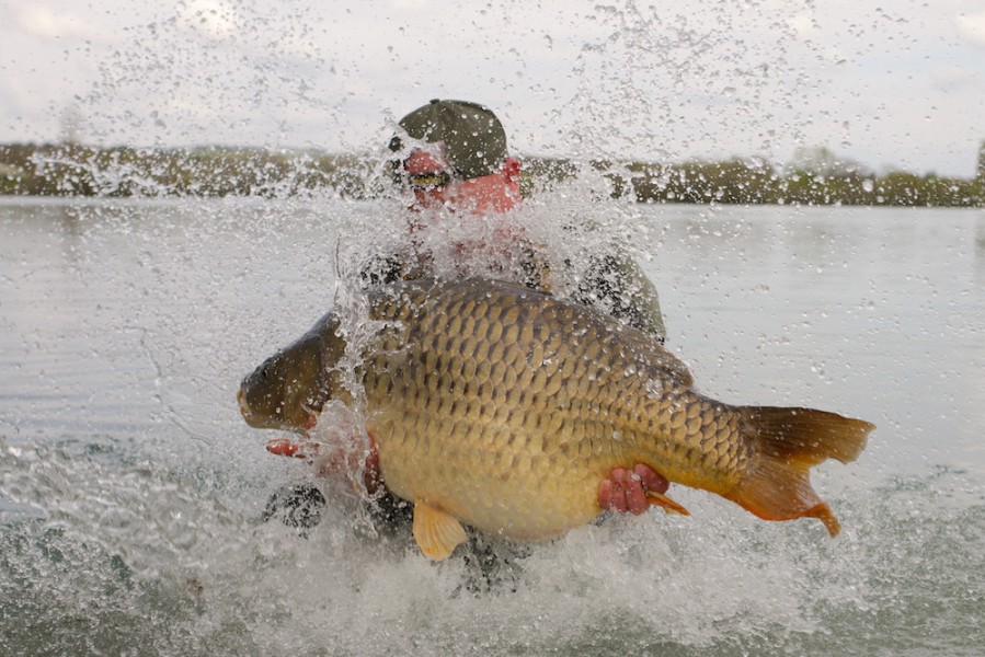 Brian Tuck celebrating a new PB Gigantica style!