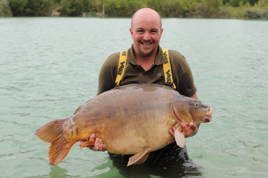 Aaron Hutson (AKA "Poodle"), 53lb 8oz, Double Boards, 25.8.18