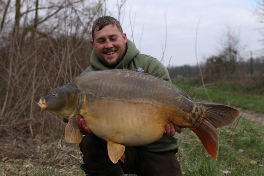 Jack Link with Toploader @39lb 14oz from Turtles corner 23/03/19