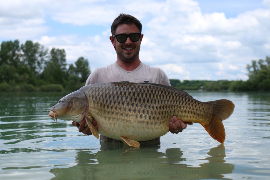 Jack with Long Common at 49lb 12oz from The Beach 25.5.2019