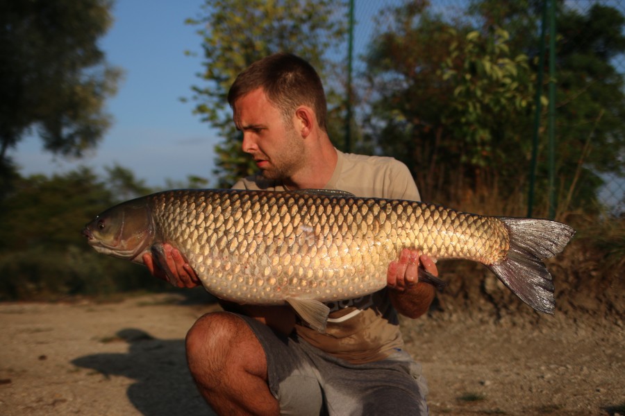 Charlie with a 37lb Grassy!