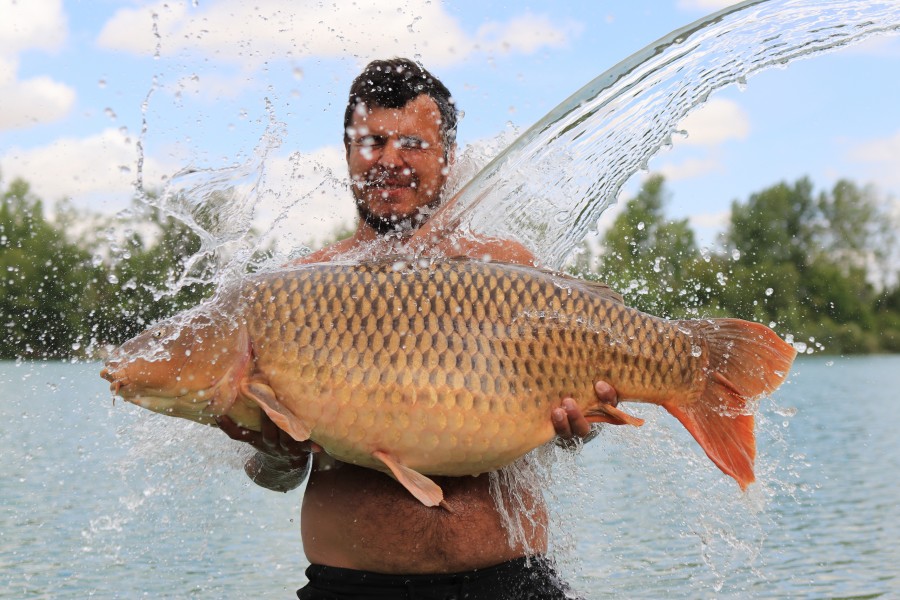 Think this guy just likes getting soaked