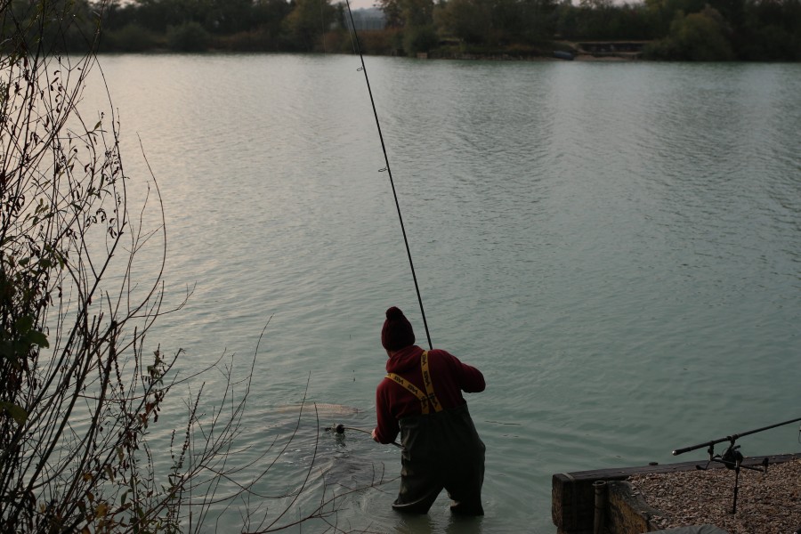 Caught Darren in the act playing yet another fish in "Decoy".......