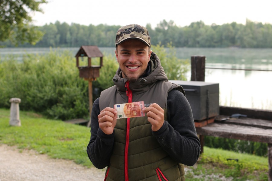 Look who's pleased with himself!! Jason Van Der Merwe our little summer helper !!......