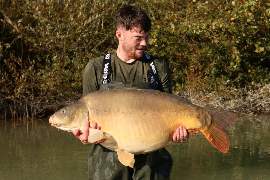 Will Hague with a new 50 pounder for the Road Lake, "Errol" at 51lb 8oz.