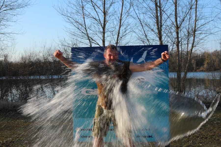 A well deserved soaking!