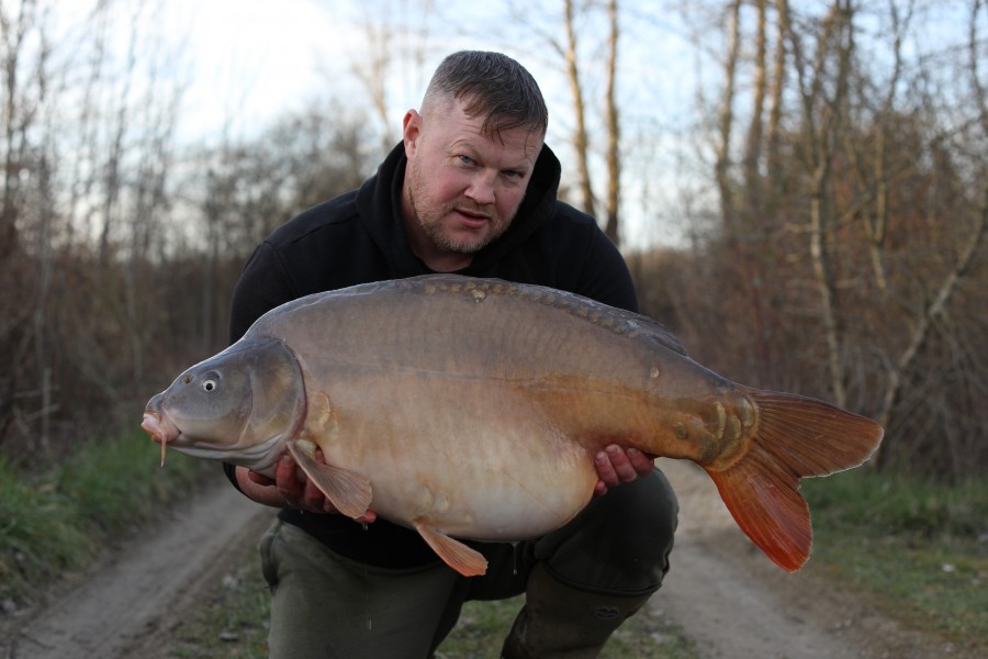 Karl getting in on the action with this 38lb mirror