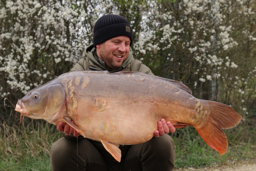 Stunning 40lb 4oz mirror for Adam Smith....