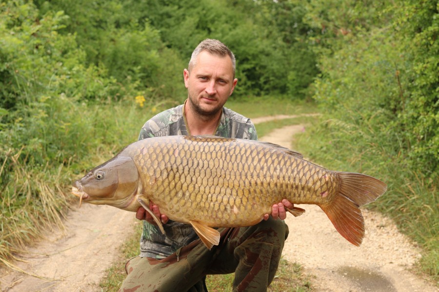 Breakfast o'clock at 40lb on the button don't look too happy Craig haha