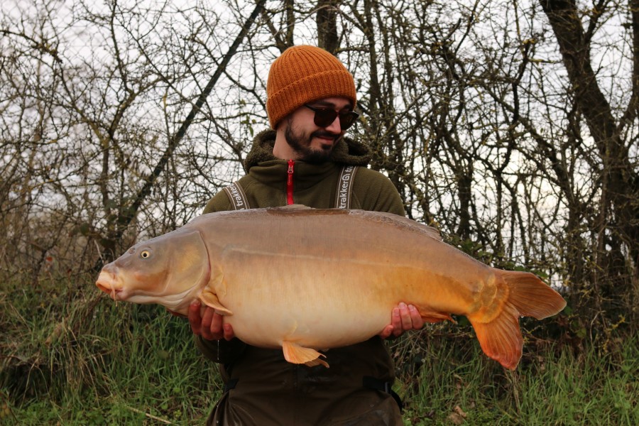 Ben With the Bowt Fish at 38lb 6oz