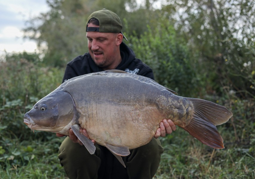 Mawill with his 2nd fish Galaxy 38lb.