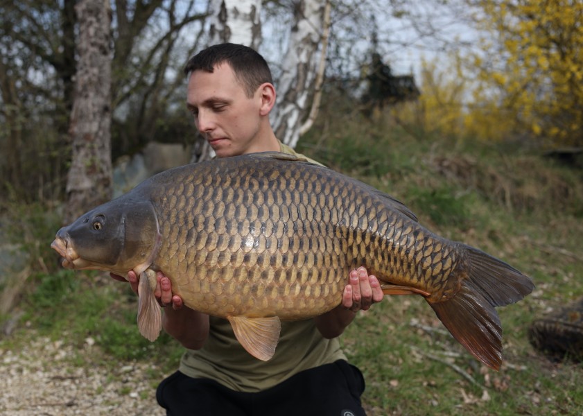 Luke Harman of the mark in Beach with ' Leslie ' 44lb.