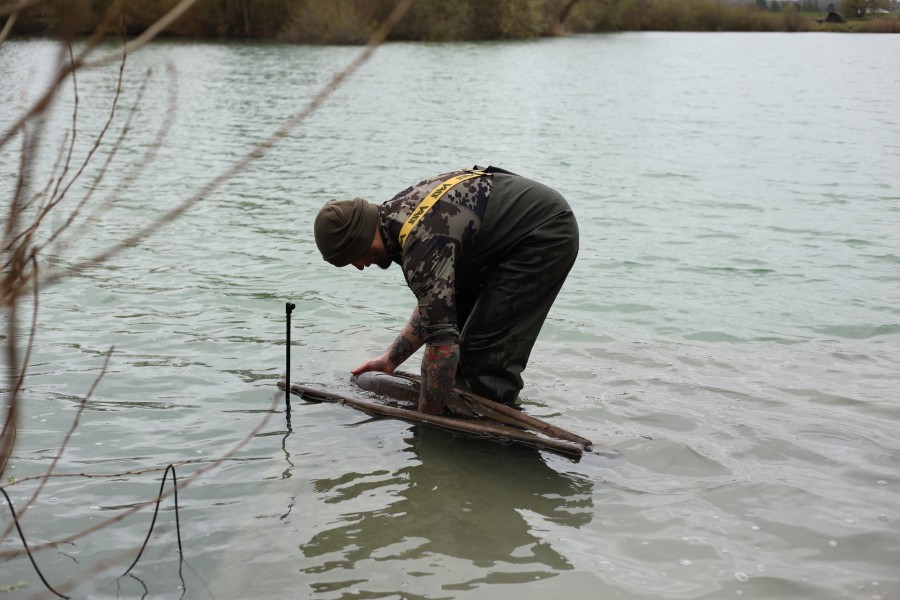 Nath slipping his PB back.