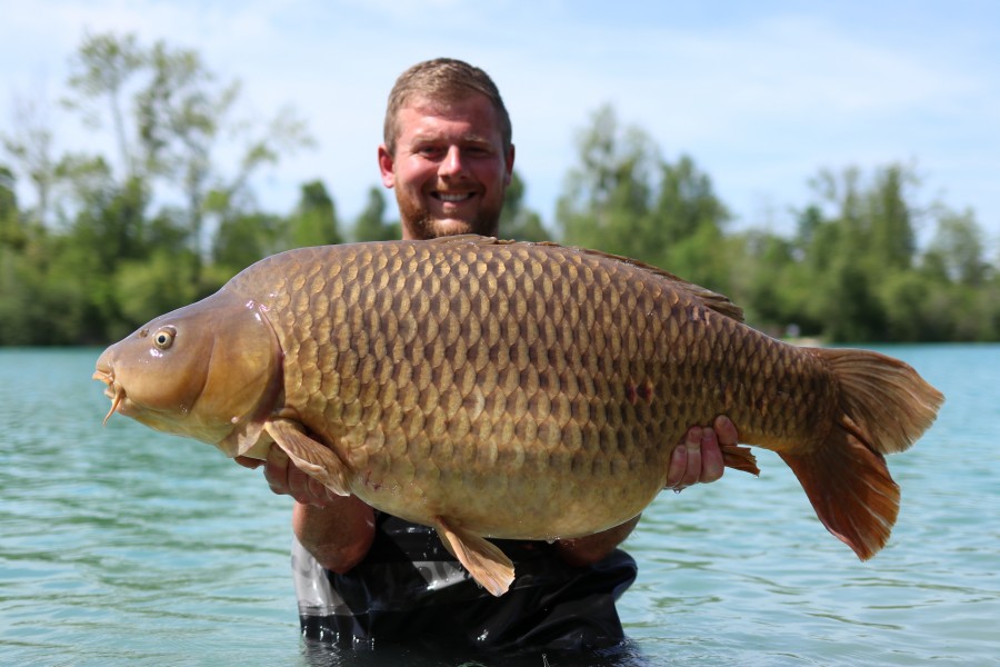 Josh with The Korda Social Common at 57lb 10oz