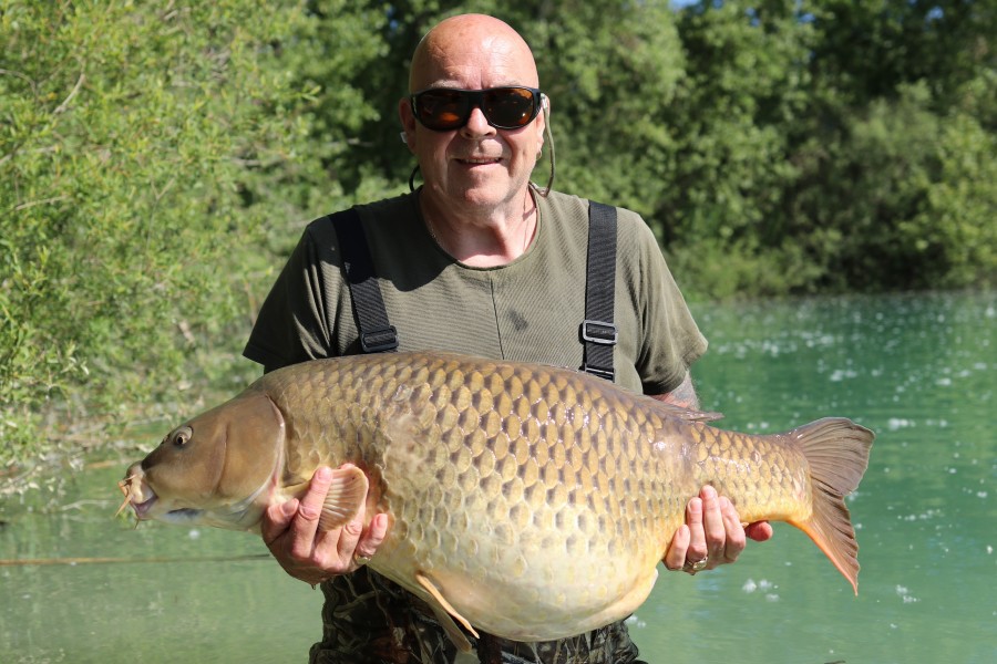 Russ with Twin Patch at 45lb 4oz