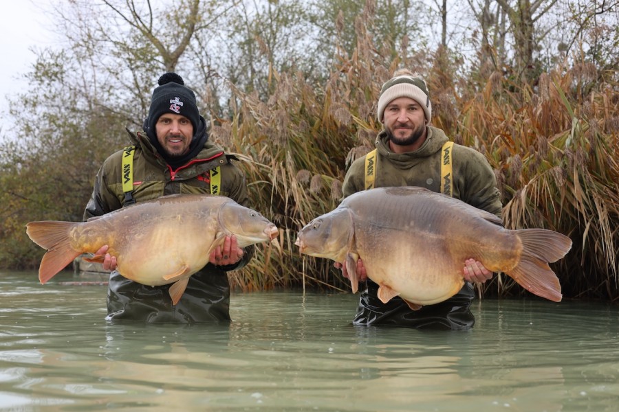 108lb 8oz brace at breakfast for Luke and Jason
